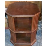 Octagonal Tiered End Table 20½