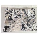 Black & White Bedspread (Unknown Size)