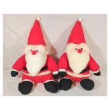 2 Plush Santa