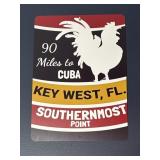 14ï¿½ x 10ï¿½ Metal Key West, Fl. Southernmost Point