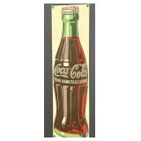21ï¿½ x 6 1/4ï¿½ Porcelain Enameled Coca-Cola Sign