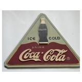 ICE COLD Drink COCA COLA Wood Wall Sign 3D Coke