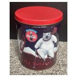 7 1/2ï¿½ 1995 Coca Cola Happy Holidays Tin Coke