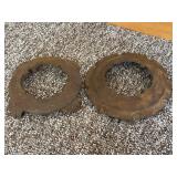 Vintage Cast Iron Planter Plates