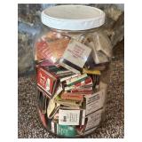 Gallon Jar of Assorted Vintage Match Books