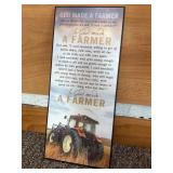 ï¿½So God made a Farmerï¿½ Wall Decor 18ï¿½ x 8ï¿½