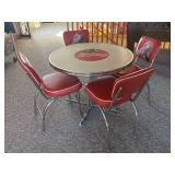 Retro Coca Cola Diner Table & 4 Chairs