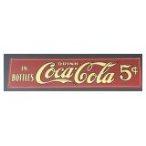 18ï¿½ x 4 1/2ï¿½ Metal In Bottles Drink Coca-Cola