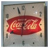 Vintage 1950s Coca-Cola Advertising Clock 15 1/4ï¿½