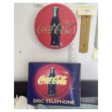 Vintage Coca-Cola Disc Telephone (Works) W/ Box