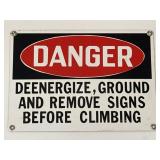 14ï¿½ x 10ï¿½ Metal Danger Sign