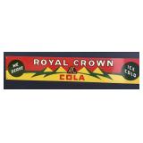 26 1/4ï¿½ x 4 5/8ï¿½ Metal Royal Crown RC Cola Sign