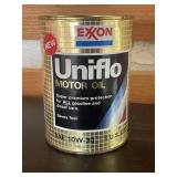 Vintage Exxon Uniflo Motor Oil 1 Qt. Full 10W-30