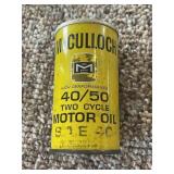 6 oz. Vintage McCulloch 40/50 Two Cycle Motor Oil