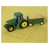 Vintage John Deere Tractor Hay Trailer Salt