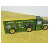 Vintage John Deere Collector Tin Semi Truck with