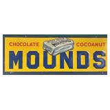 19 1/2ï¿½ x 6 3/4ï¿½ Metal Chocolate Mounds Sign