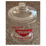 Vintage Tomï¿½s Toasted Peanuts 1 Gallon Store Jar
