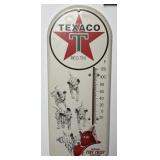 Texaco Fire Chief Metal Thermometer 16ï¿½ x 6 1/2ï¿½