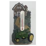 John Deere 3D Resin Tractor Thermometer Hanging