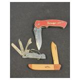 (SC) 3 Assorted Pocket Knives As Pictured