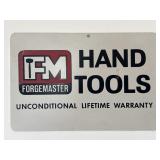 18ï¿½ x 12ï¿½ Metal Forgemaster Hand Tools Sign