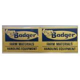 35ï¿½ x 11 1/2ï¿½ Metal Badger Farm Materials Sign