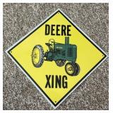 17ï¿½ Metal Deere Xing Sign