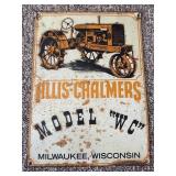 15ï¿½ x 11ï¿½ Metal Allis-Chalmers Model ï¿½WCï¿½ Sign
