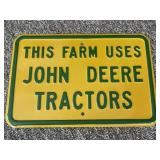18ï¿½ x 12ï¿½ Metal This Farm Uses John Deere