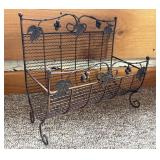 Vintage Metal Magazine Rack