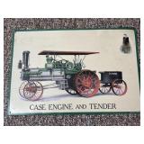 17ï¿½ x 11 1/2ï¿½ Metal Case Engine And Tender Sign