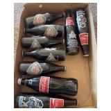 (9) Assorted Vintage Coca-Cola Bottles
