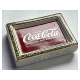 Coca-Cola Ceramic Bar Soap Holder Trinket Change