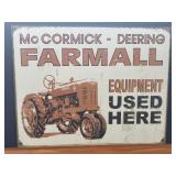 16ï¿½ x 12 1/2ï¿½ Metal McCormick - Deering Farmall