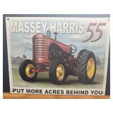 16ï¿½ x 12 1/2ï¿½ Metal Massey-Harris 55 Sign Made in