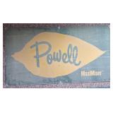 48ï¿½ x 25 1/2ï¿½ Metal Powell Sign