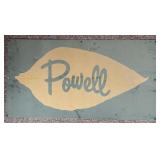 48ï¿½ x 25 1/2ï¿½ Metal Powell Sign