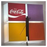 Vintage 70s Illuminated Coca-Cola Clock 11ï¿½ x 11ï¿½