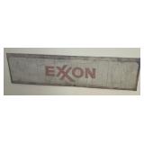 Exxon Metal Sign 26ï¿½ x 7 1/2ï¿½