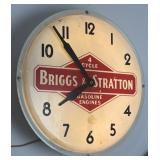 Vintage Lighted Briggs & Stratton Clock 15