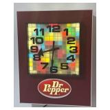 Rare 1970s Dr Pepper Psychedelic Clock 15 1/2ï¿½ x