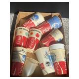 (12) Assorted Vintage Plastic & Paper Coca-Cola