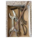 Assorted Vintage Wrenches, Funnel & More