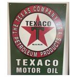 Texaco Motor Oil 16ï¿½ x 12ï¿½ Metal Desperate Sign