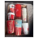(12) Assorted Vintage Plastic & Paper Coca-Cola