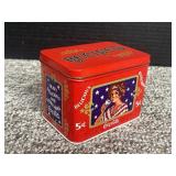 Vintage Metal Coca Cola Recipe Tin Delicious