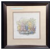 (D) Framed Mads Stage Colour Art Print Copenhagen