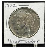 (SC) 1922 Peace Silver Dollar 90% Silver