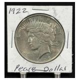 (SC) 1922 Peace Silver Dollar 90% Silver